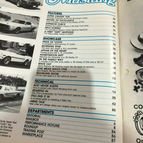 Vintage Hot Rod Magazine Mustang April 1987 - New Rust Prevention Tricks - Picture 6 of 6